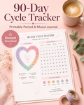 90 day PRINTABLE Menstral Calendar