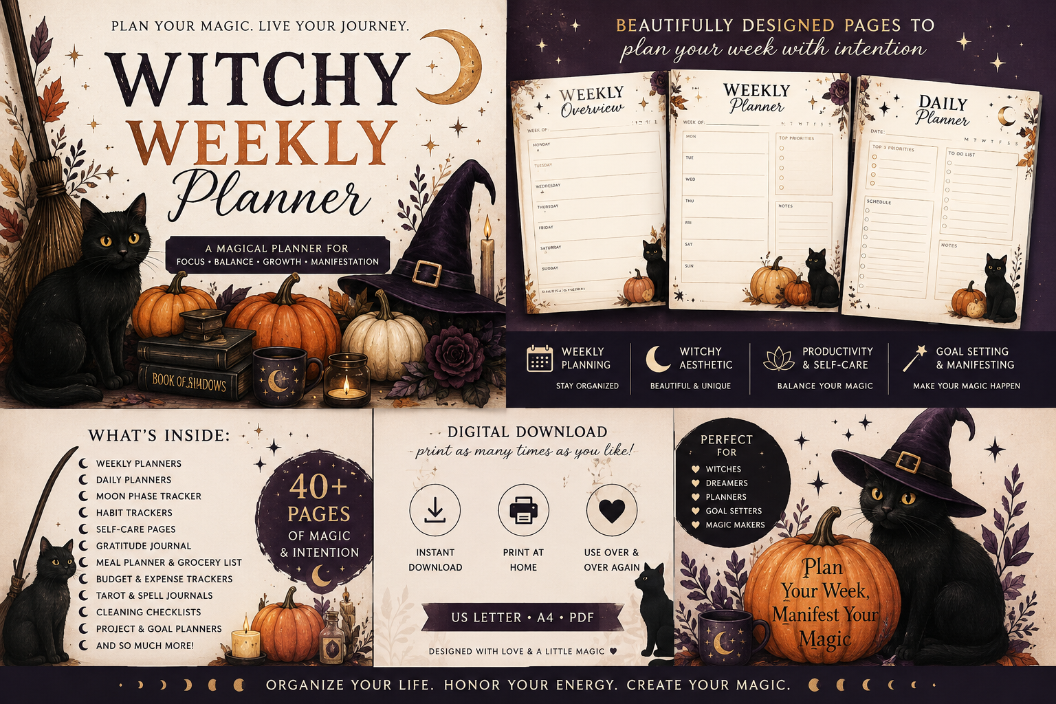 Witchy Weekly Planner