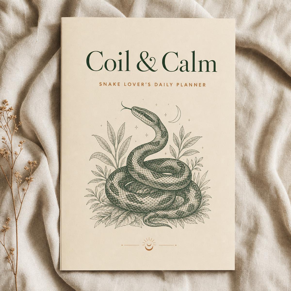 Coil & Calm snake lover's daily planner cover